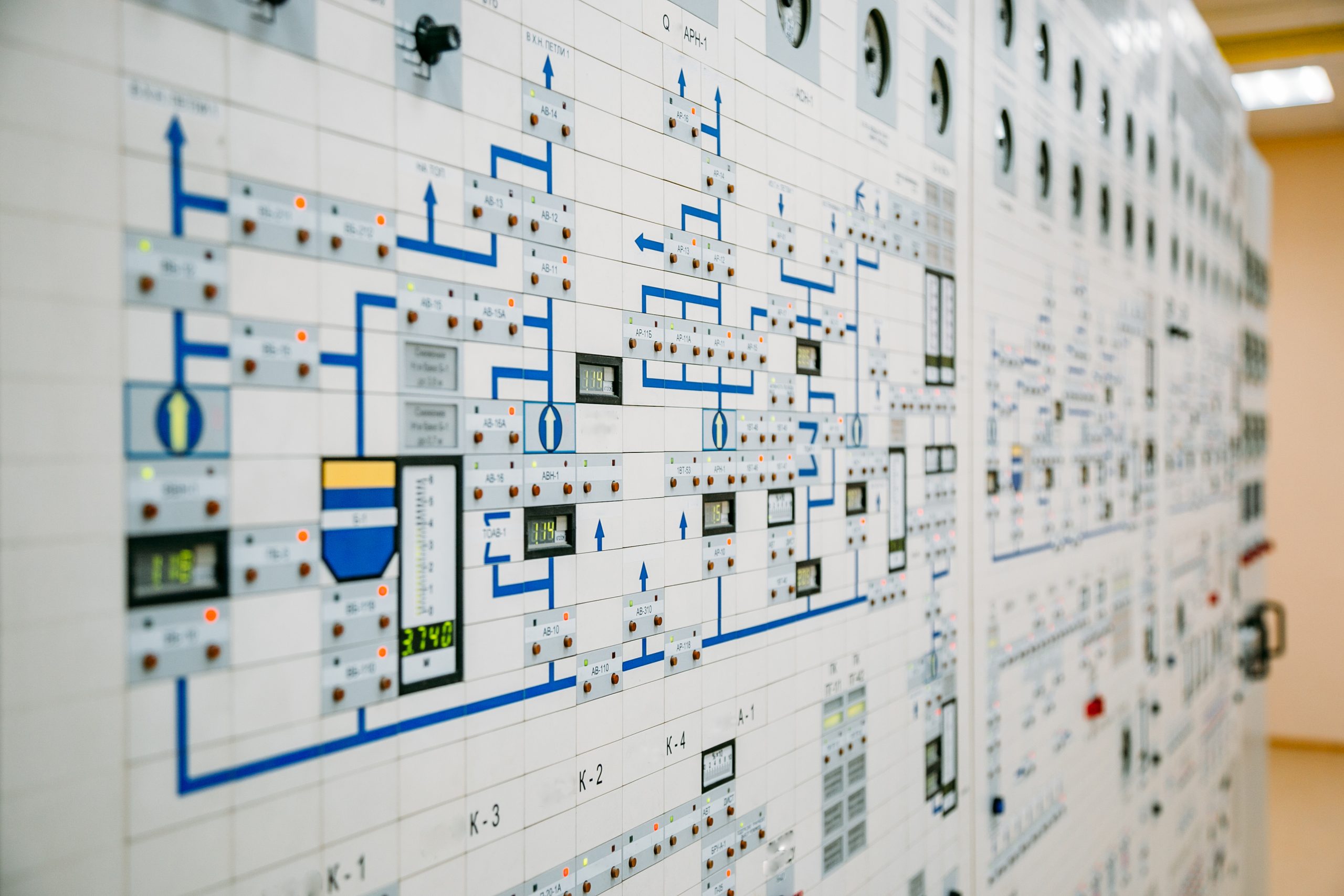 Power Station Control Panel Diagram